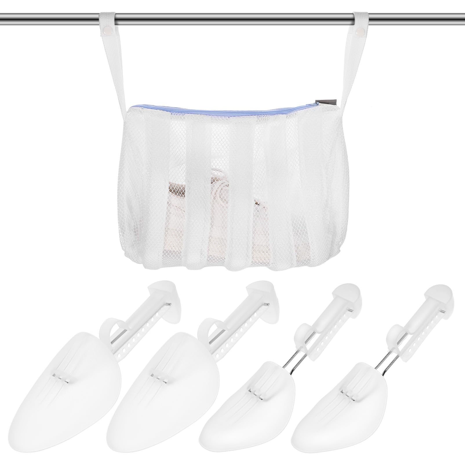 Kit de lavage de chaussures haut de gamme en maille réutilisable et embauchoirs réglables durables