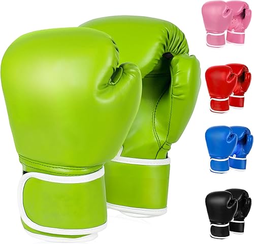 TUXHUI Guantes de boxeo para niños y niñas, jóvenes de 5 a 12 años, guantes de entrenamiento para saco de boxeo, kickboxing, Muay Thai