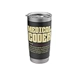 Certified Medical Coding Vintage Medical Coder Definition Stainless Steel Insulated Tumbler