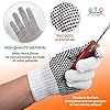 ABC PACK & SUPPLY Single-Sided PVC Dotted Working Gloves, 9.5 Inches. Pack of 24 Poly Cotton Gloves with Grip Dots on Inner Side. 12 Pairs of Breathable Womens & Mens Work Glove with Over 500 Dots #2