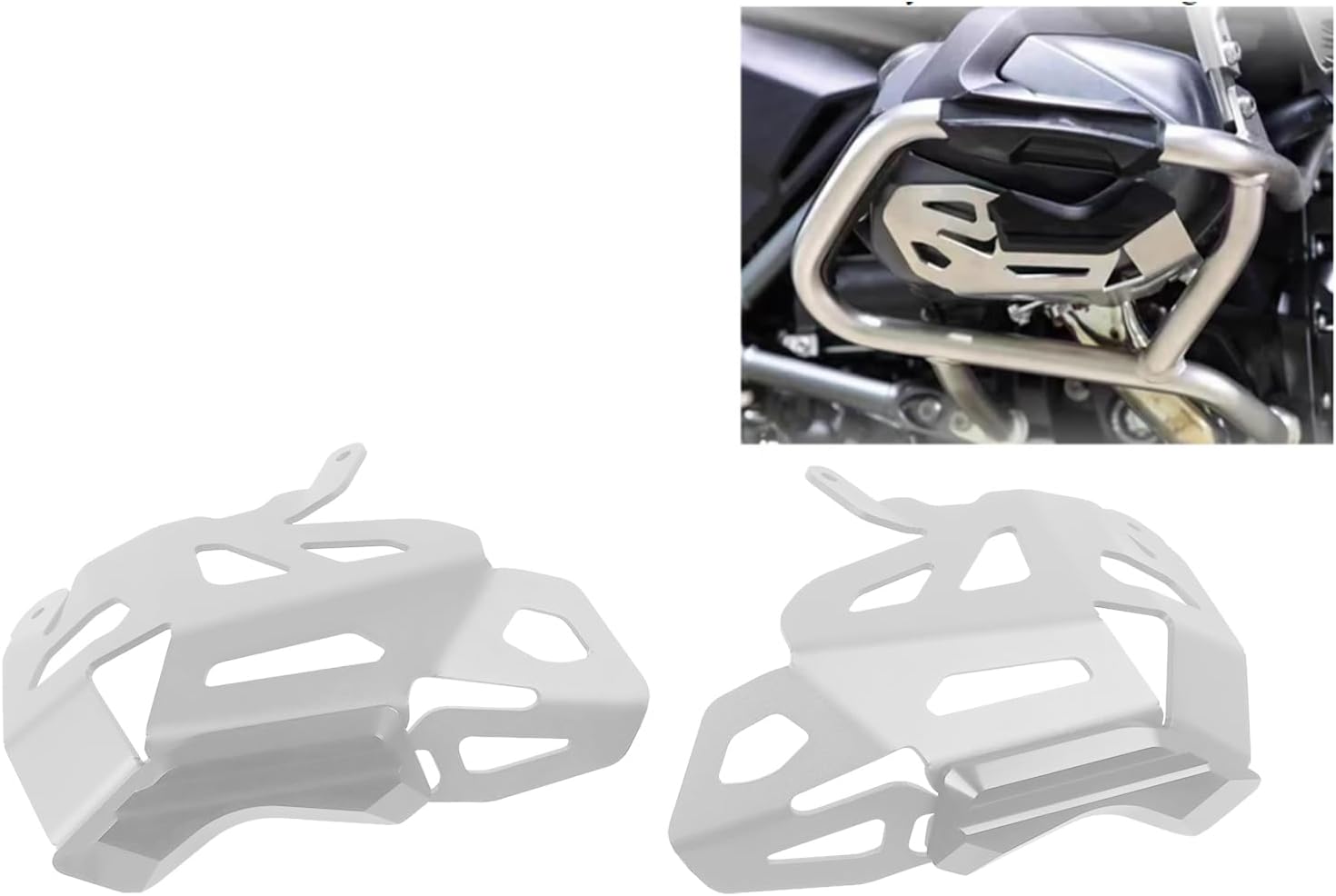 CHIFUN Motorcycle Engine Protector Cover Cylinder Head Guards Accessories Replacement for BMW R1250GS ADV Adventure R1250RS R1250RT 2019-2020 Crash Guard Decorative Cover(Black)