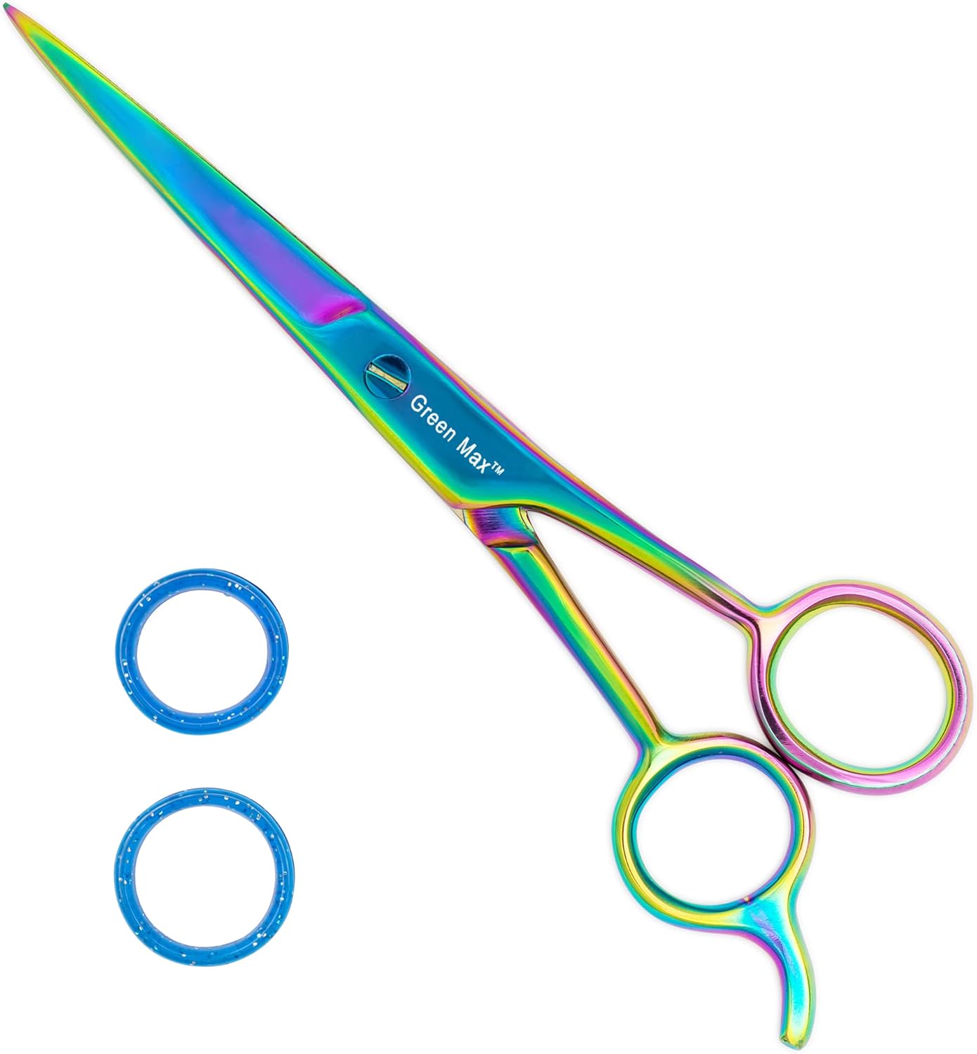 Green Max Hair Scissors, Hair Cutting Barber Scissors, Sharp Blades, Razor Edge