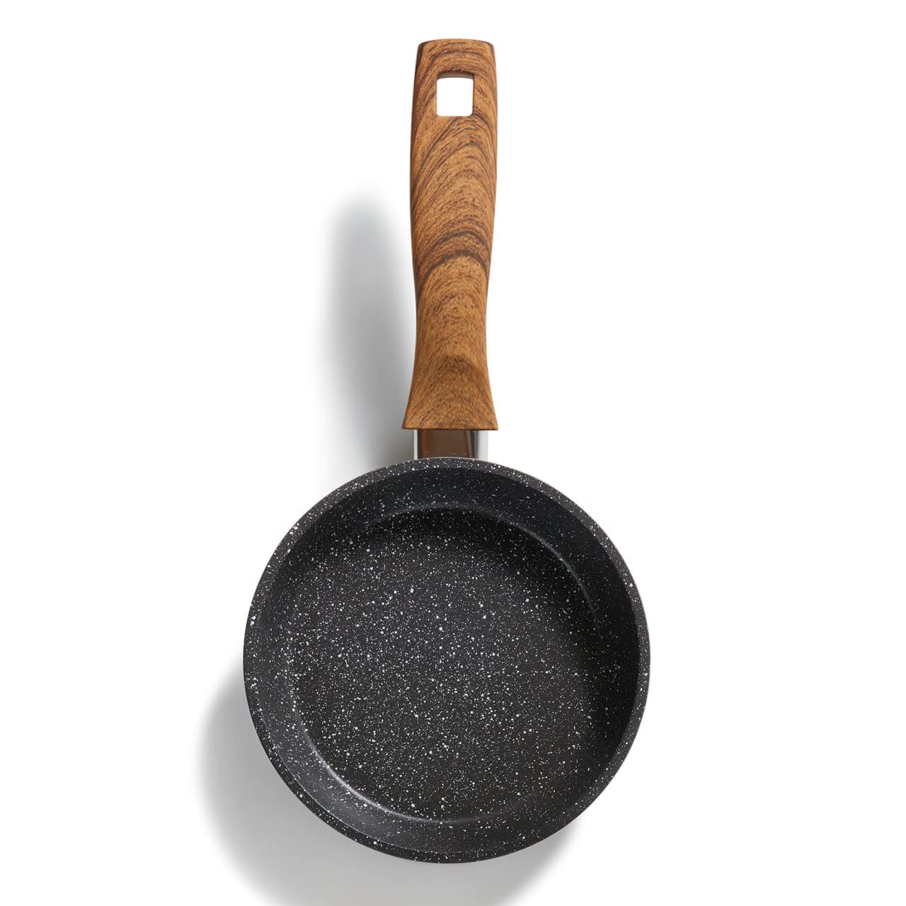 STONELINE “Back to Nature” - Padella antiaderente con vere particelle di pietra, 16 cm, adatta a tutti i piani cottura inclusi quelli ad induzione, cottura senza grassi