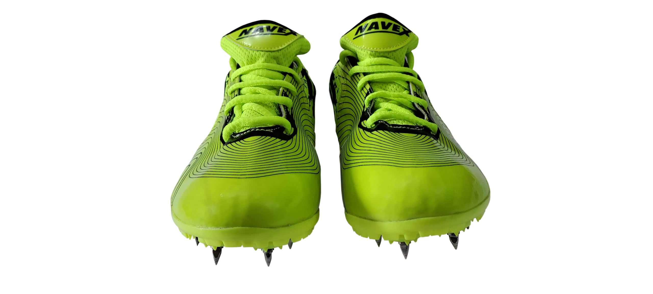 ASHWAN SPORTS Running Spikes with Full Plate Sole (F. Green, UK Footwear Size System, Adult, Men, Numeric, Medium, 9) 3