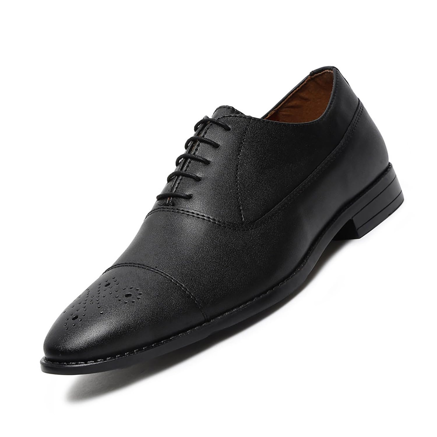 LOUIS STITCH Derby Formal Shoes for Men | Lace-Up Cap Toe | Ideal for Business, Casual, Parties | Solid Design in Obsidian Black | UK Size 9 (RGCTJB) (B0CN3J387G) Amazon Price History, Amazon Price Tracker