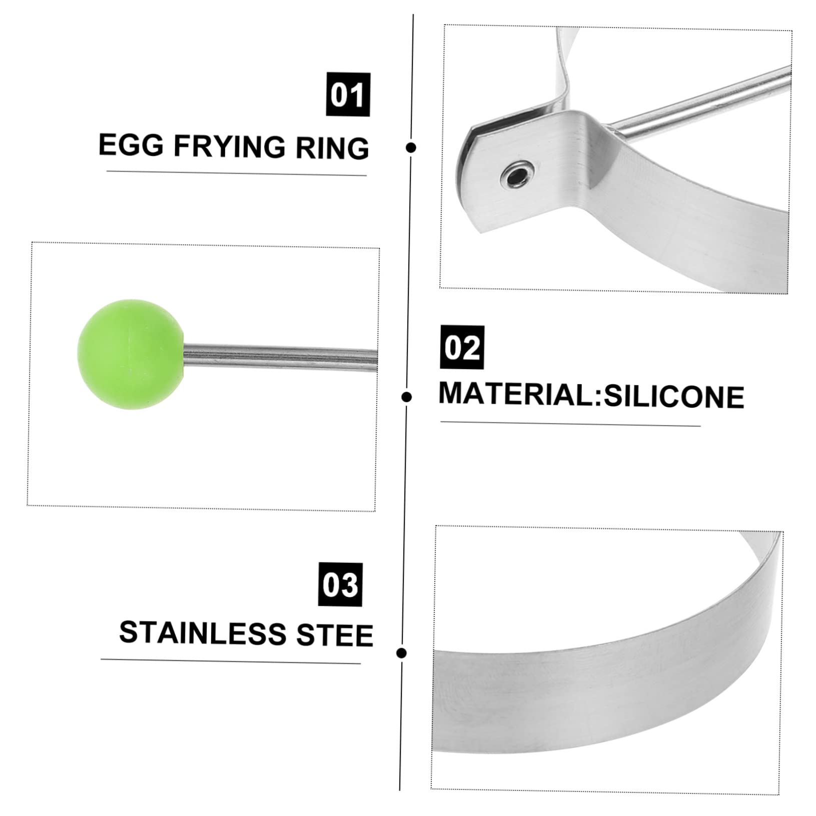 TIDTALEO 12pcs Omelet Egg Shaped Mold Tray Mold Chocolate Chip Muffins Non Stick Silicone Ring Egg Shaper Circle Shaper Egg Shaper Mold Cake Mold Ring Egg Frying Ring Mold Breakfast Whisk M