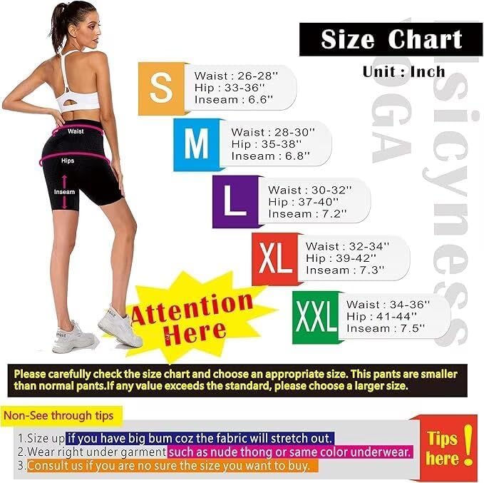 Msicyness Women's 8"/5" High Waist Biker Shorts Yoga Workout Running Fitness Shorts - Image 7