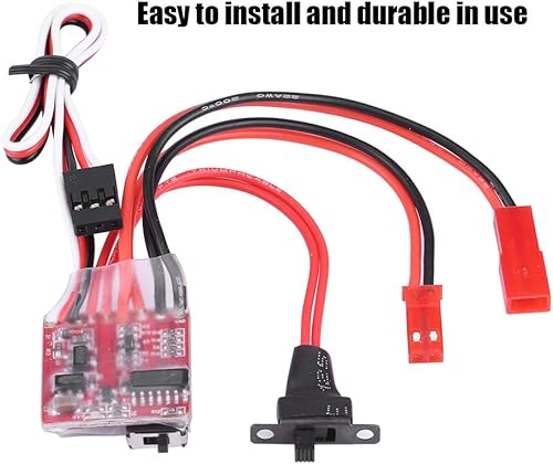 Miniatura 3 de esc 30aplplaaobo Controlador de velocidad Rc, controlador de velocidad de motor eléctrico, modelo 30A, accesorio de vehículo, controlador de