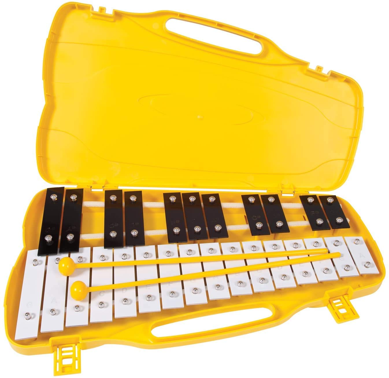 Performance Percussion G4-A6 - Metallofono a 27 bacchette, colore bianco/nero