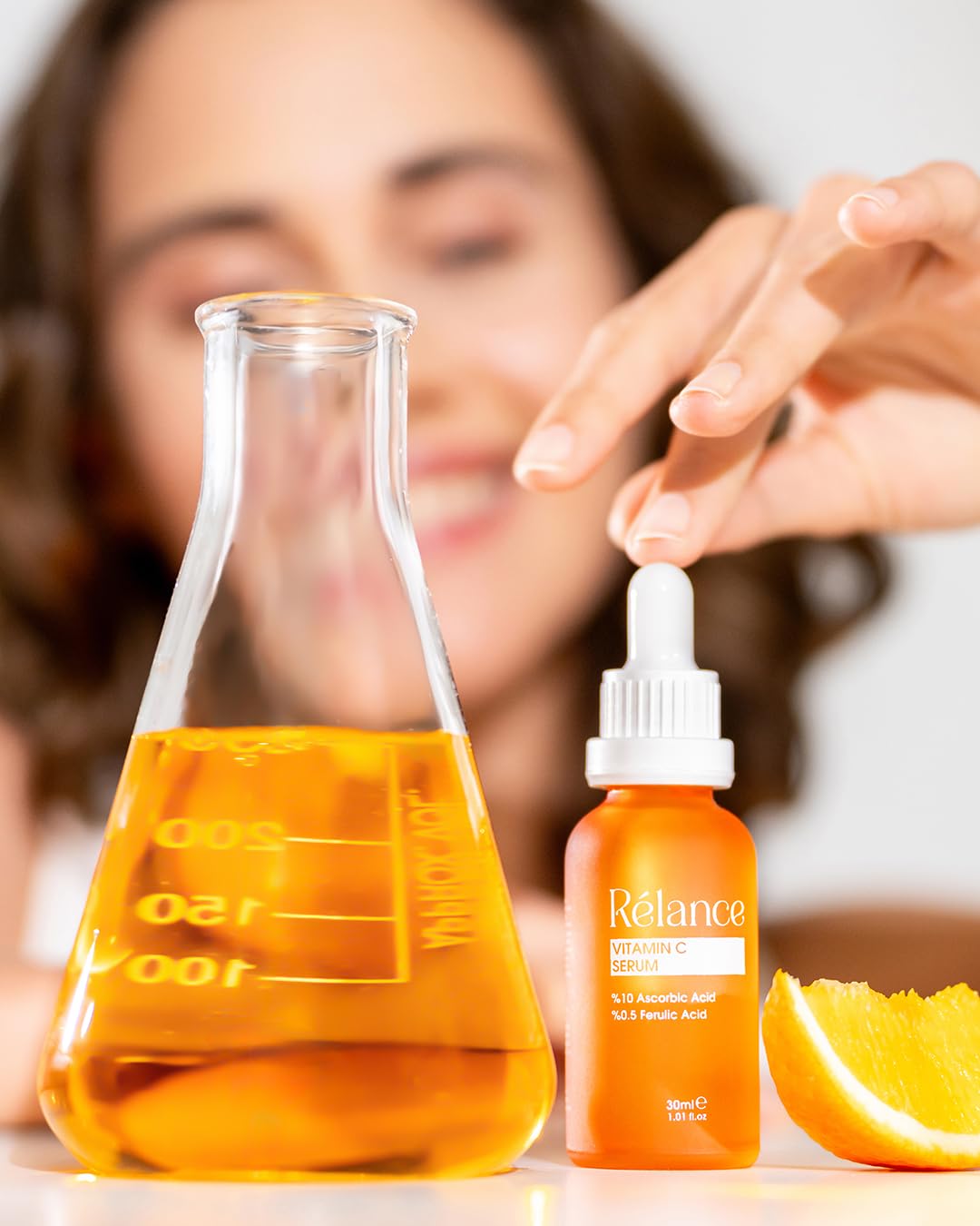 Relance Vitamin C Serum with 10% Ascorbic Acid, 0.5% Ferulic Acid, Anti-Aging Facial Treatment, 30ml, 1.01 fl oz - Image 3