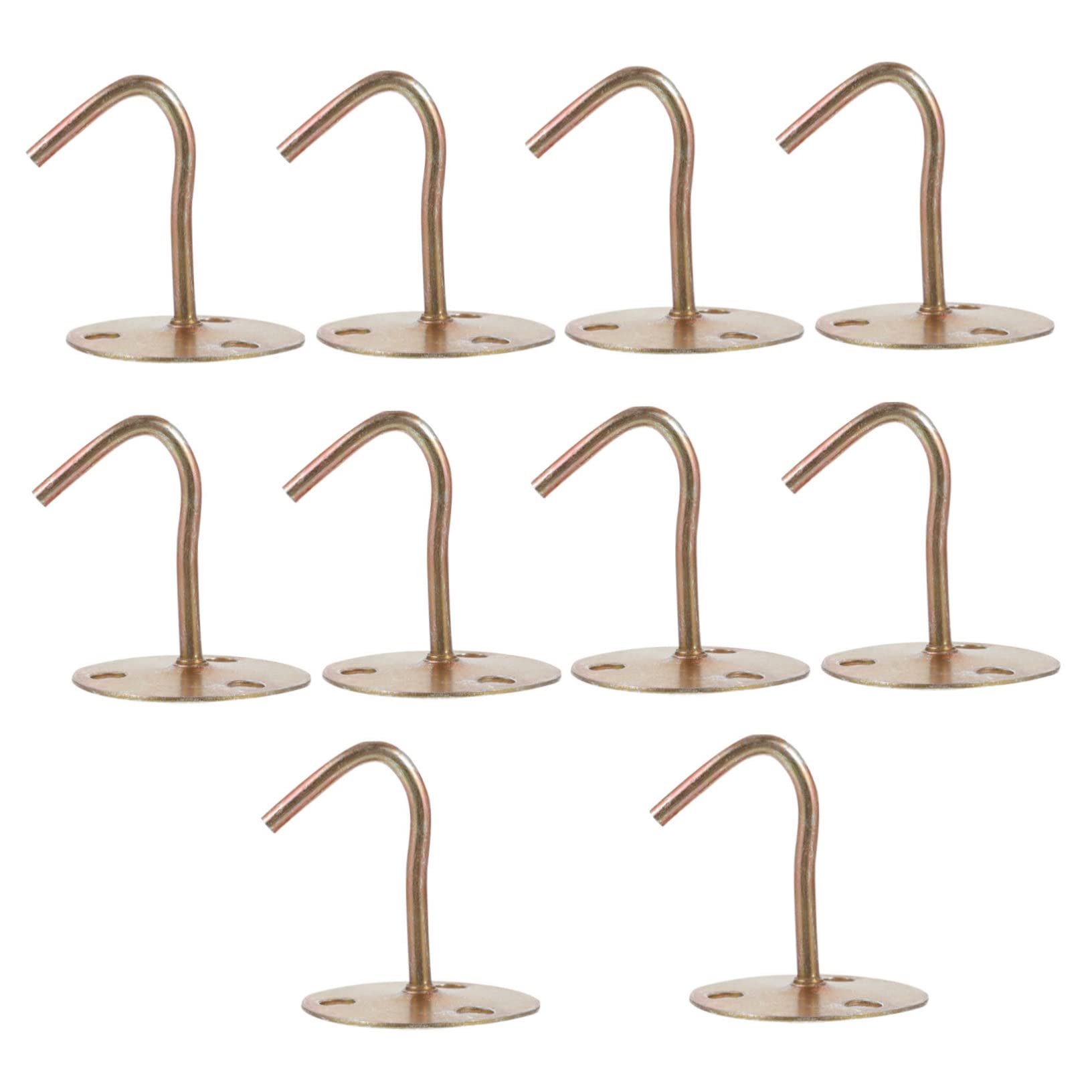 10 Stück Teiliges Deckenhaken Eisen Vintage Runde Haken für Wandmontage für Garten Balkon Wohnraumdekoration