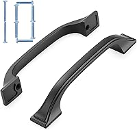 Vista 6 de KOOFIZO - Paquete de 10 tiradores de gabinete de cocina de latón antiguo de 3 pulgadas, manijas vintage de gabinete de latón, herrajes de gabinete