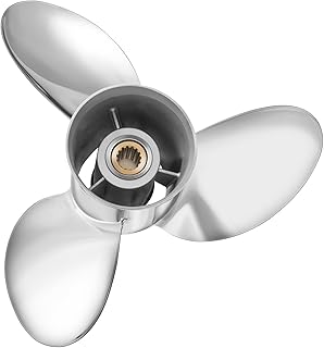 14 1/4 x 17 Stainless Steel Outboard Boat Propeller for Honda Engines 115-250HP, 15 Spline Tooth, 58133-ZY3-A17AH, Compatible with Honda 115HP 135HP 150HP 200HP 225HP 250HP, 4 3/4" Gearcase, RH