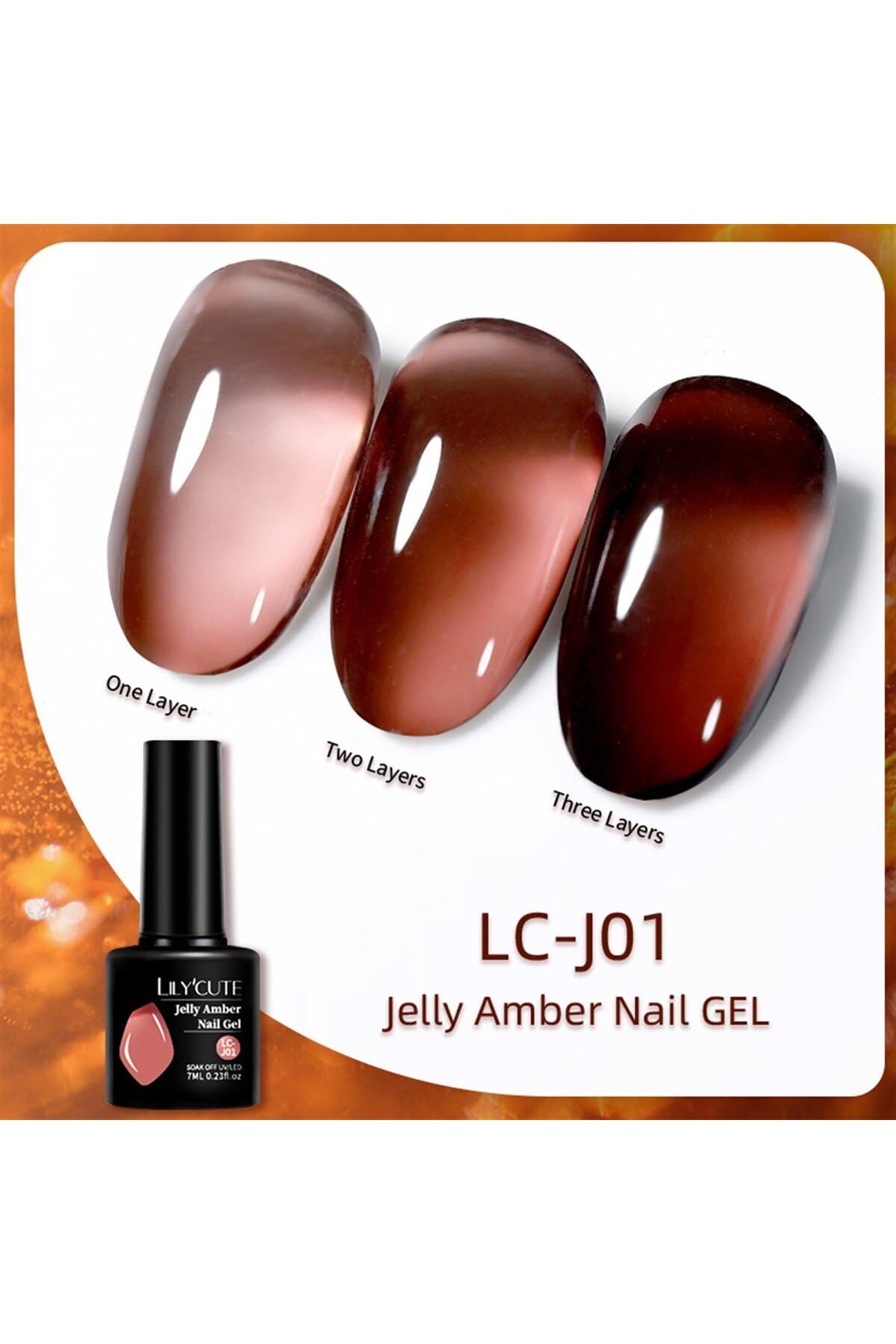 Born Pretty Lily Cute Amber Serisi Kalıcı Oje Lc-J01 (55725) 4012