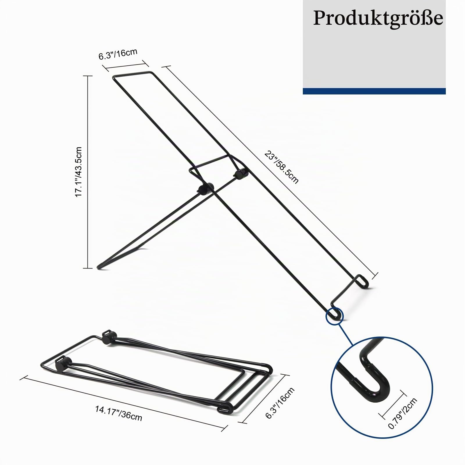 2x Solarpanel Halterung, Klappbarer Solarmodul Halterung, Keine Feste Installation Erforderlich Stabil und Leicht für Viele Modelle Von Solarmodulen