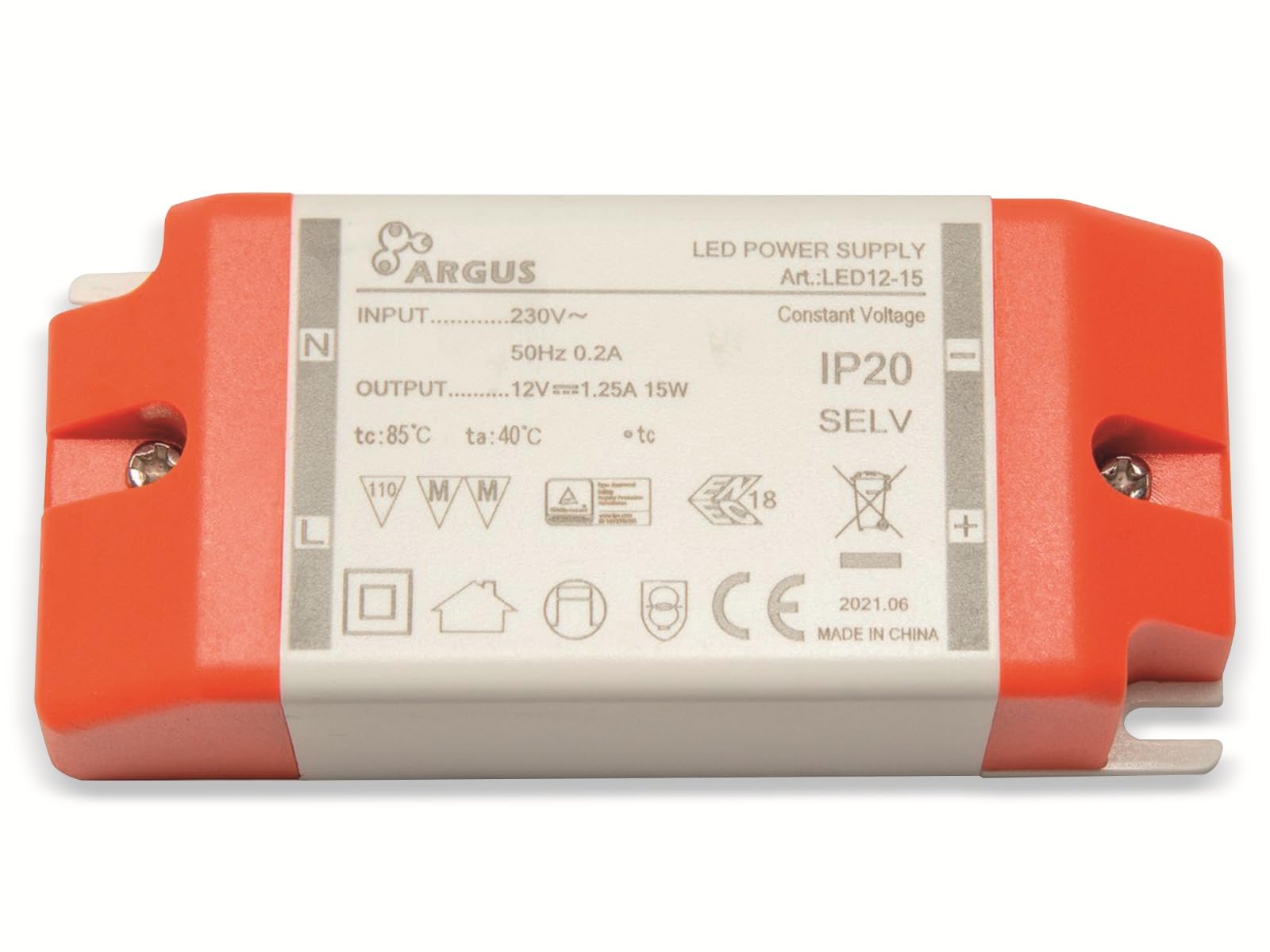 Inter-Tech LED Netzteil 30W – 12V, 2500mA, IP20, Mit 5-fachem Schutz