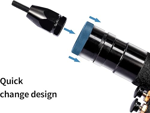 Miniatura 3 de M6 M8 M10 Métrica Auto-Bloqueo Remache Tuerca Pistola Pistola, Uso para Modelo LM07 Pistola Neumática Remache Tuerca