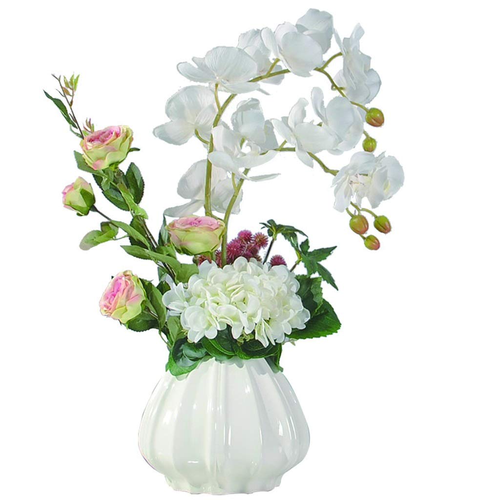 MYUYEE Home Garden Simulation Phalaenopsis Bonsai For Home Living Room Bedroom Display Simple Style Fake 20.1 Inch