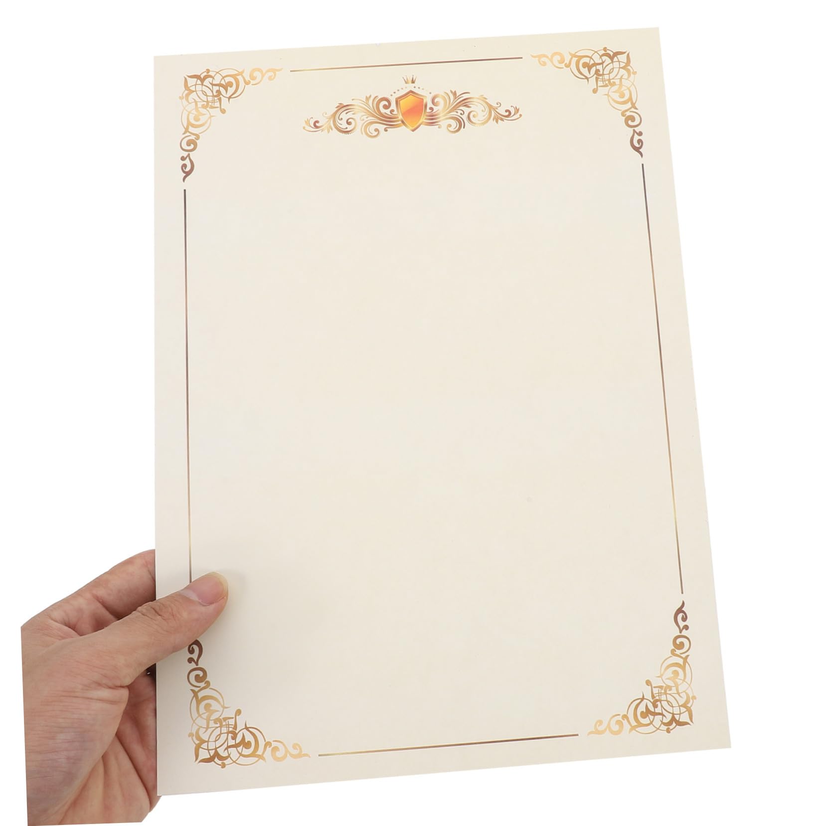 Leeres Zertifikatspapier 100 Blatt Beige Papier für Schüler Lehrer
