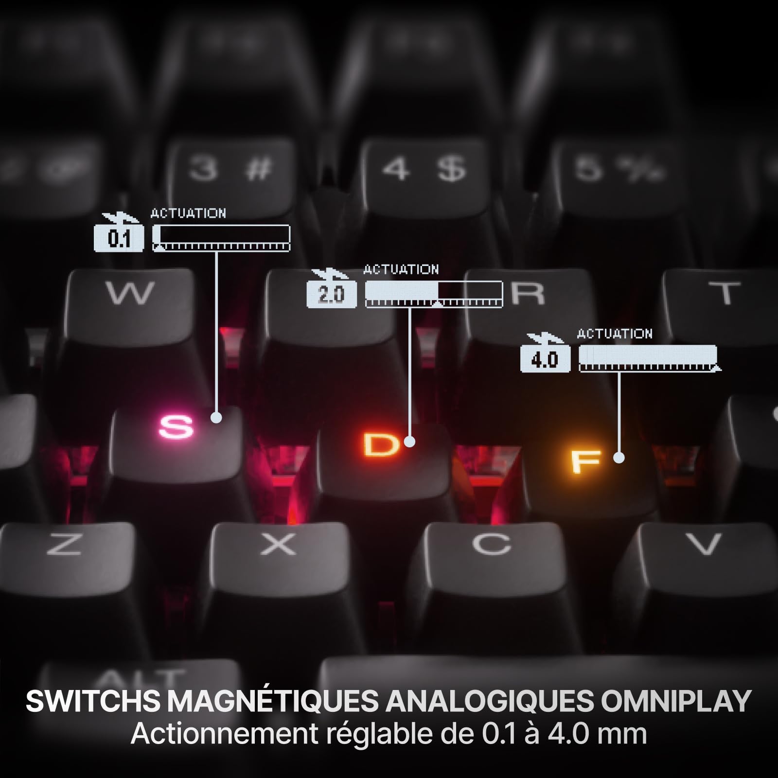 SteelSeries Apex Pro TKL Gen 3 - Clavier Gaming-HyperMagnetic - OmniPoint 3.0 - Actionnement Ajustable - Déclenchement Rapide-Préréglages prêts à Jouer - Toucher Rapide/SOCD - OLED -FR Layout AZERTY