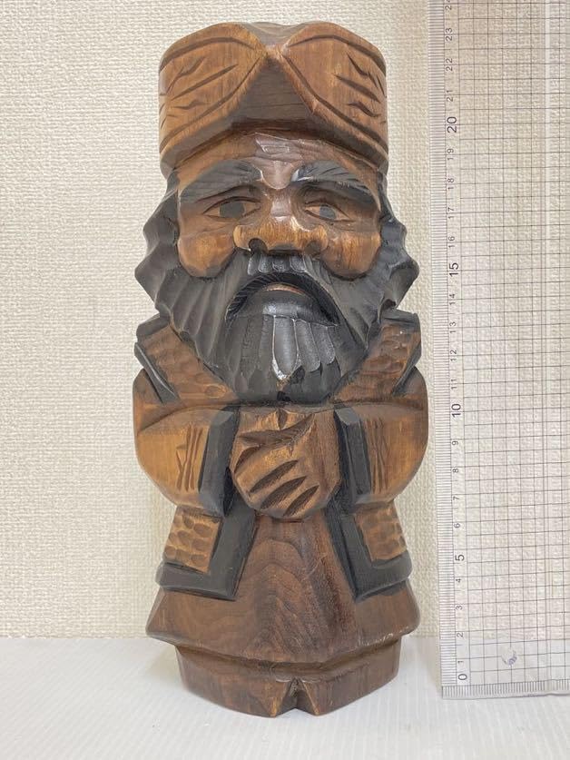 Amazon | 木彫アイヌ民族人形ニポポ彫刻北海道置物民芸ペアにぽぽ人形