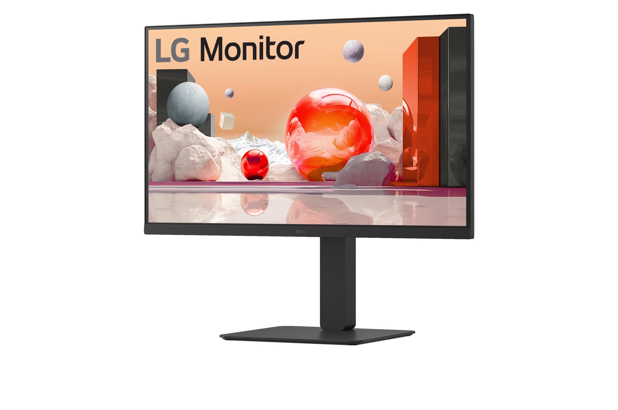 LG 24BA650-B 24-Inch FHD IPS Office Docking Hub Monitor – Built-in