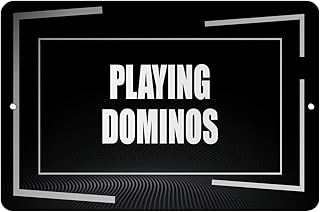 Makoroni - Playing Dominos Hobby - Street Sign 12