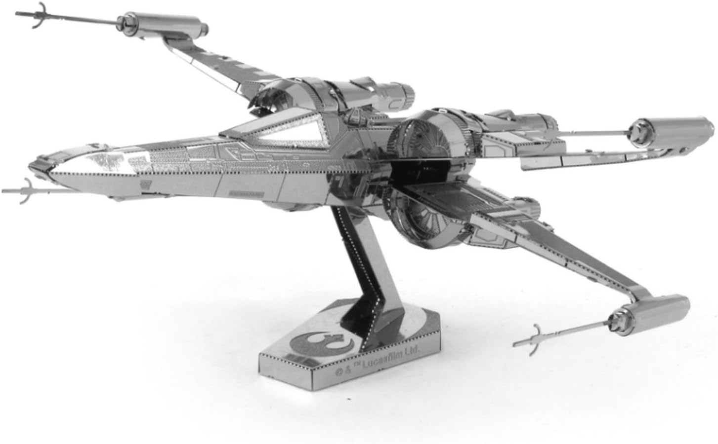 Metal Earth Fascinations Star Wars 3D Model Kits: Classic X-Wing and Poe Dameron X-Wing - 2pc Bundle