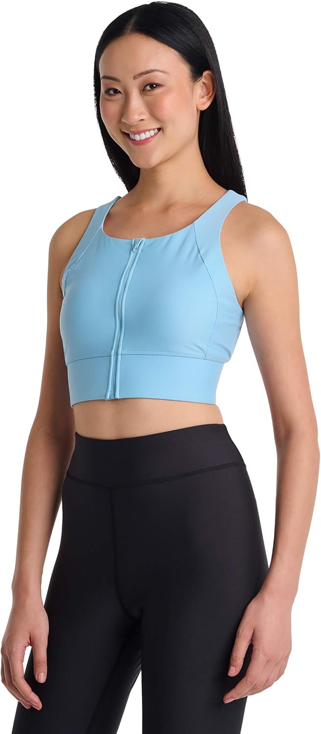 Zip-Up Swim Bra - UPF 50+ Sun Protection - Medley