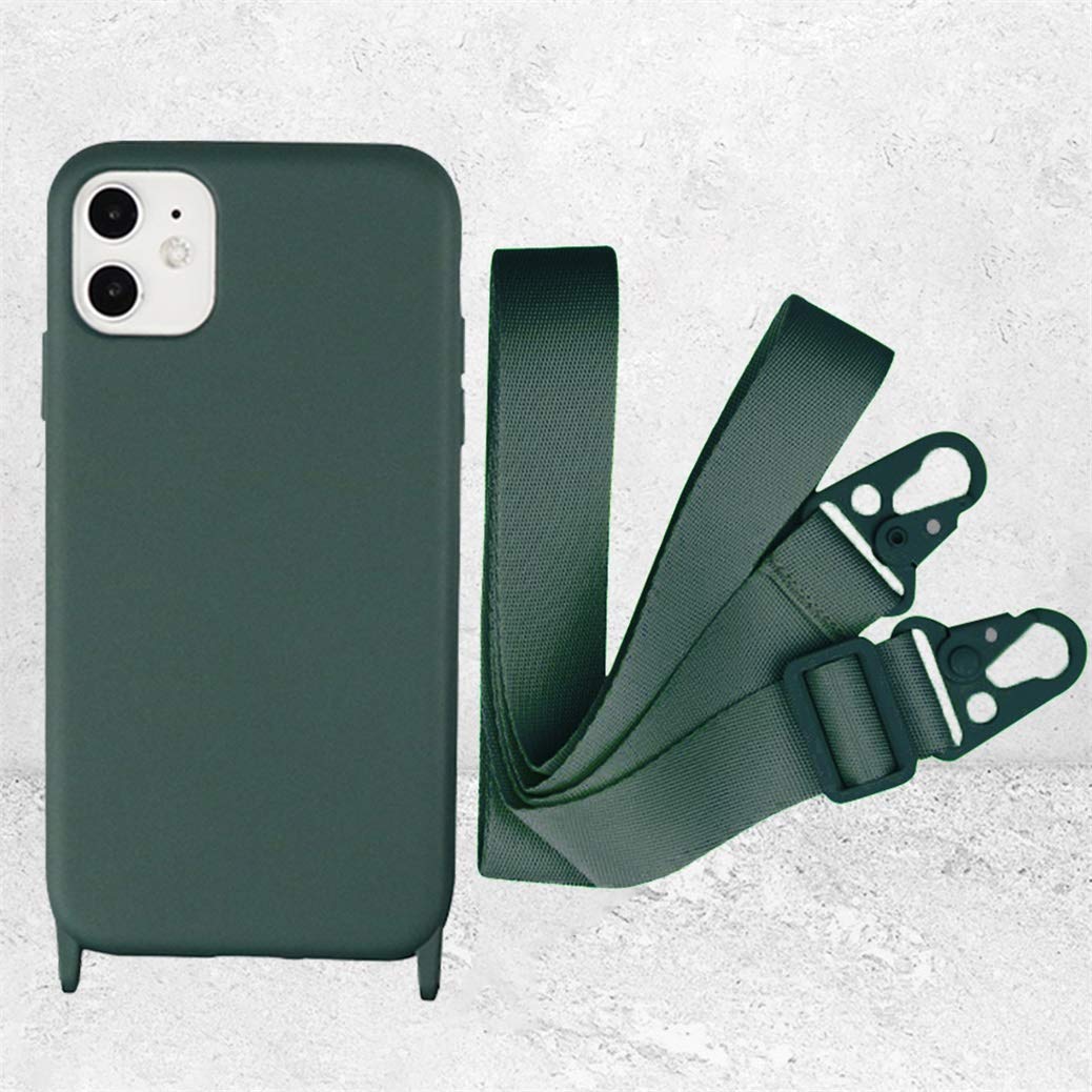 Custodia iPhone 12 Pro Max silicone con supporto carta e