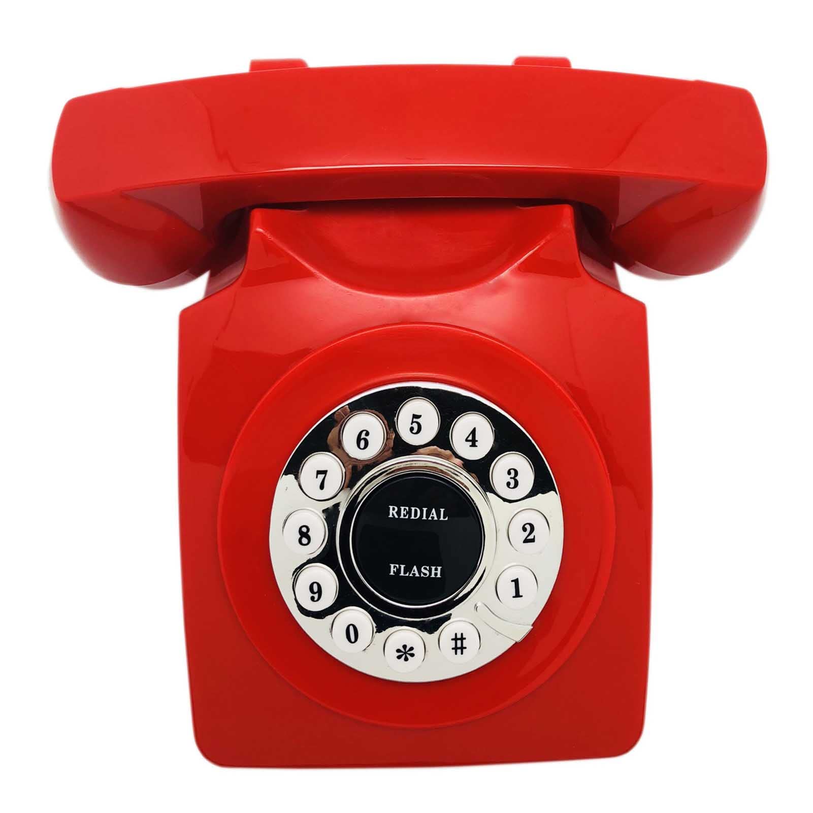 Telefono da scrivania con Filo a Linea Singola, Telefono retrò con suoneria Extra Forte, Telefono Fisso da Tavolo Vecchio Stile per casa, Hotel, Ufficio e Scuola