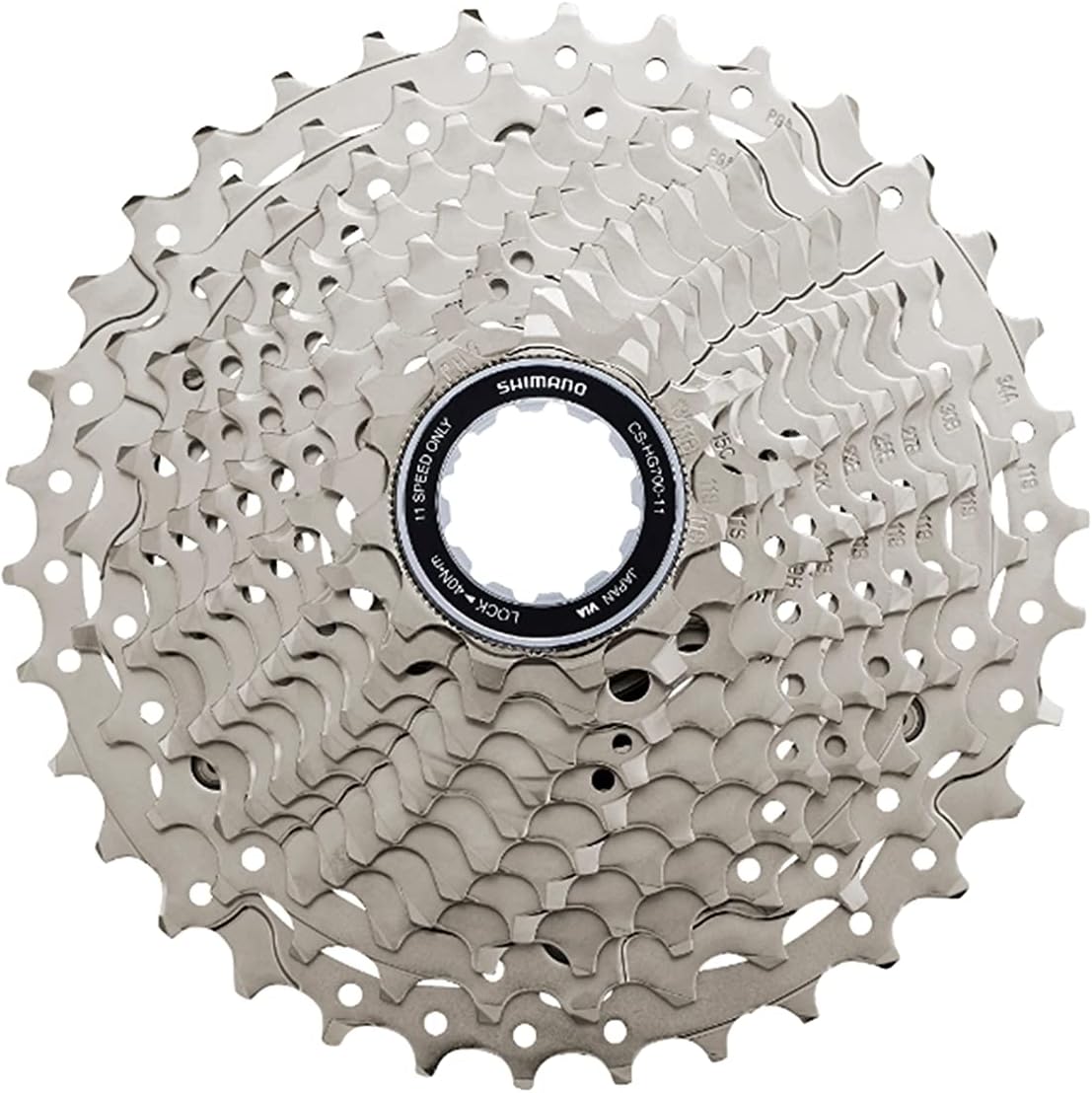 Shimano 105 CS-HG700 11-Speed Cassette, 11-34T One Size,Silver,ICSHG70011134