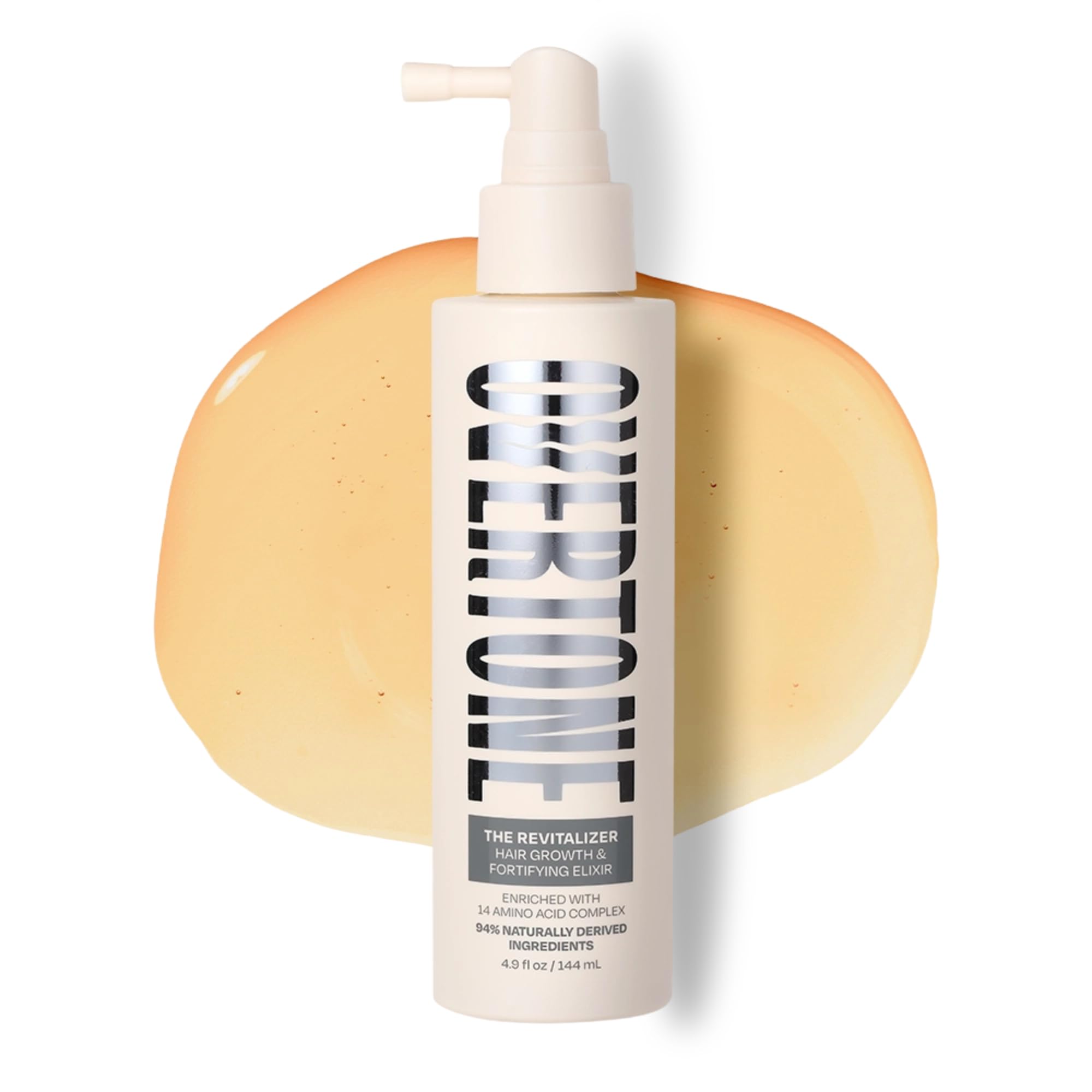 The Revitalizer by Overtone- Hair Growth and Fortifying Elixer, 14 Amino Acid Complex, Naturally Derived, 144 mL