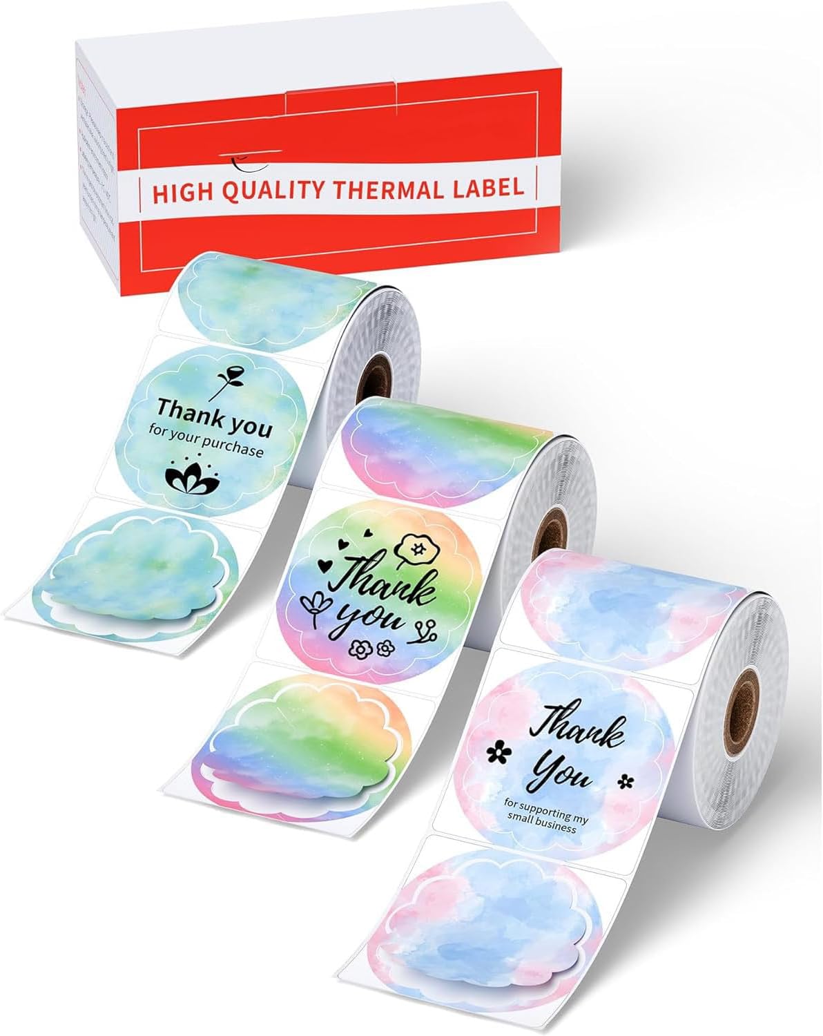 M110 Thermal Labels Round - 1.96"(50MM) Original A42/M100 Print Master Label Refill Compatible with Phomemo M100 M110 M220 M221 M160 M250 N20 Labels Maker, Gradient Sticker for DIY, Logo, Barcode