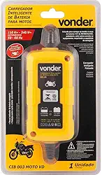 Carregador Inteligente de Bateria Para Moto, 127 V~ - 220 V~, CIB 003, Vonder.