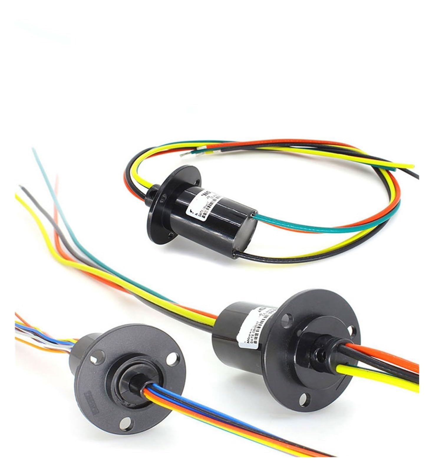 Bague collectrice 5A avec bride de 12.5mm et 2 canaux pour connecteur rotatif électrique