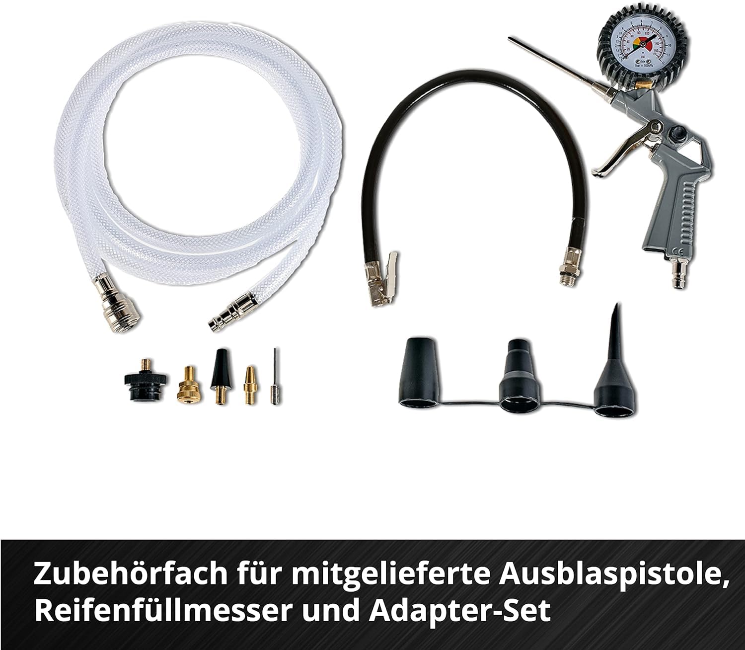 Einhell Akku-Kompressor TE-AC 36/6/8 Li OF Set Power X-Change (36 V, max. 8 bar, 6 l-Tank, 130 l/min Ansaugleistung, Motordrehzahl 16000 min^-1, ölfrei, ohne Akku)