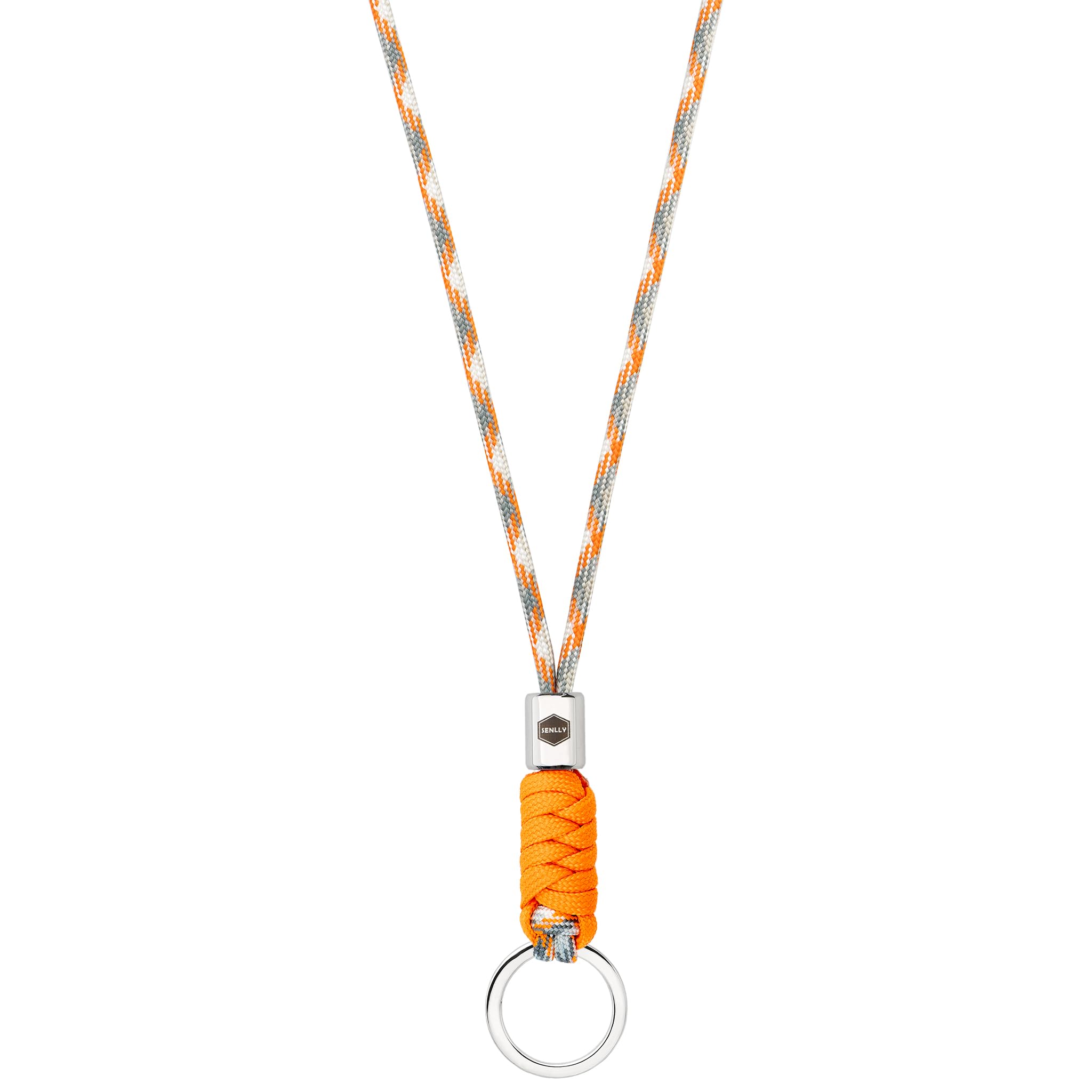 SENLLY Neck Lanyard Keychain for keys, Cell Phone, ID Badge Holder, Paracord Braided Design with Stainless Steel Hardware