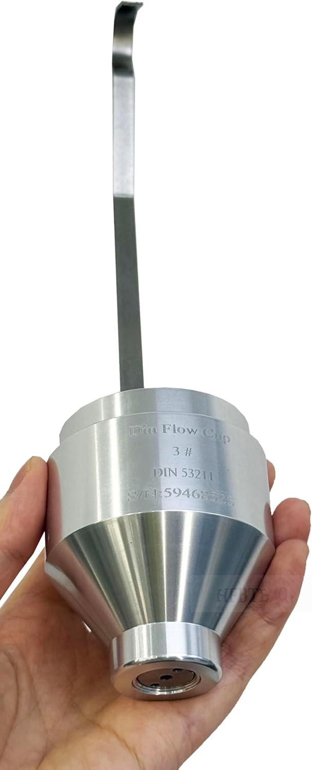 DIN 3 Cup Viscosity Cup Viscometer Flow Cup For Paints Inks Lacquers And Other Liquids With Pore Size 3mm±0.02mm C-up Volume 100ml Measuring Range 50 To 450 cSt
