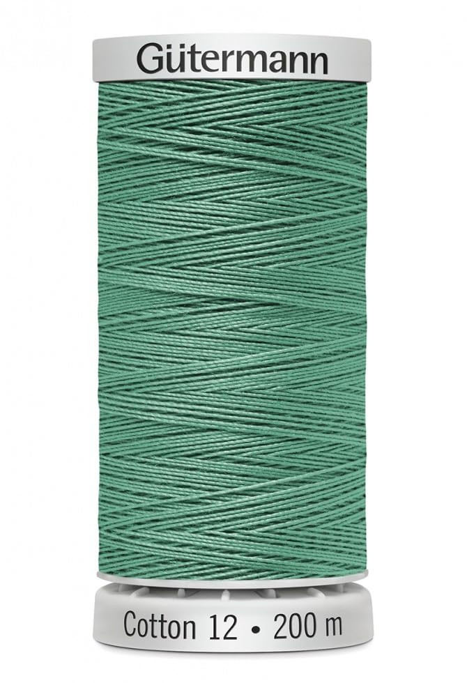 Gutermann No 12 Sulky Cotton Embroidery Thread 200m 1046 Green - Each