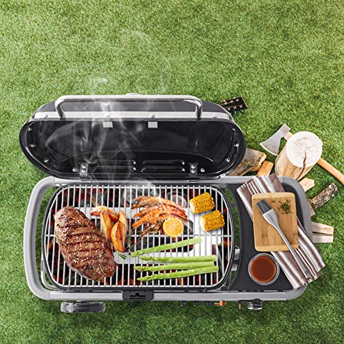 Onlyfire Cooking Grate For Weber Traveler Portable Gas Grill, Stainless Steel Grill Grate Cooking Griddle Replacement Parts For Weber 9010001 Traveler Portable Gas Grill, 2 Pcs #TOP4
