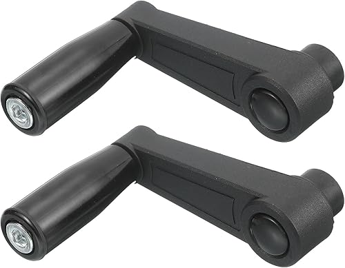 Miniatura 6 de uxcell 2 piezas de mango giratorio de 0.394 x 4.134 in (diámetro x L), mango de manivela de torno universal de repuesto para máquina de molienda