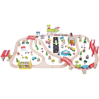 bigjigs magical train set and table