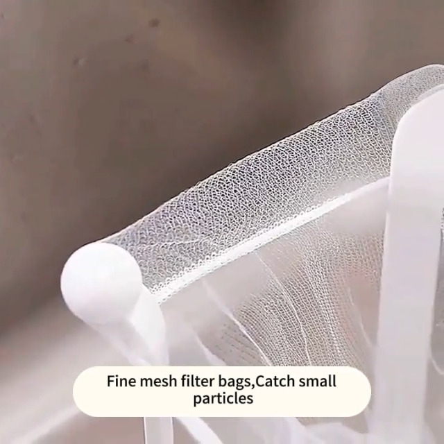 Colador para fregadero de cocina con cesta y bolsas de malla miniatura 7
