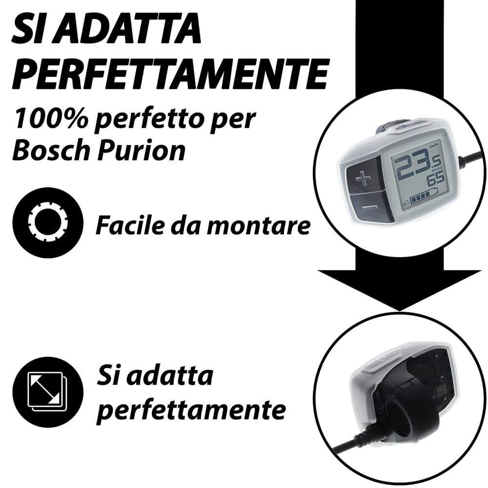 Copertura protettiva adatta per l'unità di controllo Bosch Purion e-bike display TPU copertura protettiva per lo schermo in TPU custodia contro l'acqua e lo sporco transparente