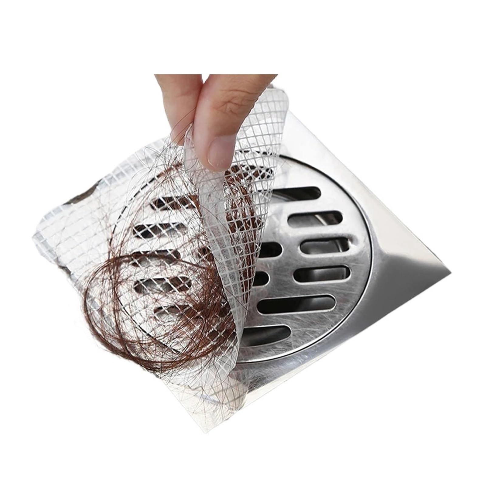 Naklejka na sitko podłogowe, Naklejki siatkowe na odpływ włosów Wiele rozmiarów 10/20/30 szt(10cm-20pcs,2SET)