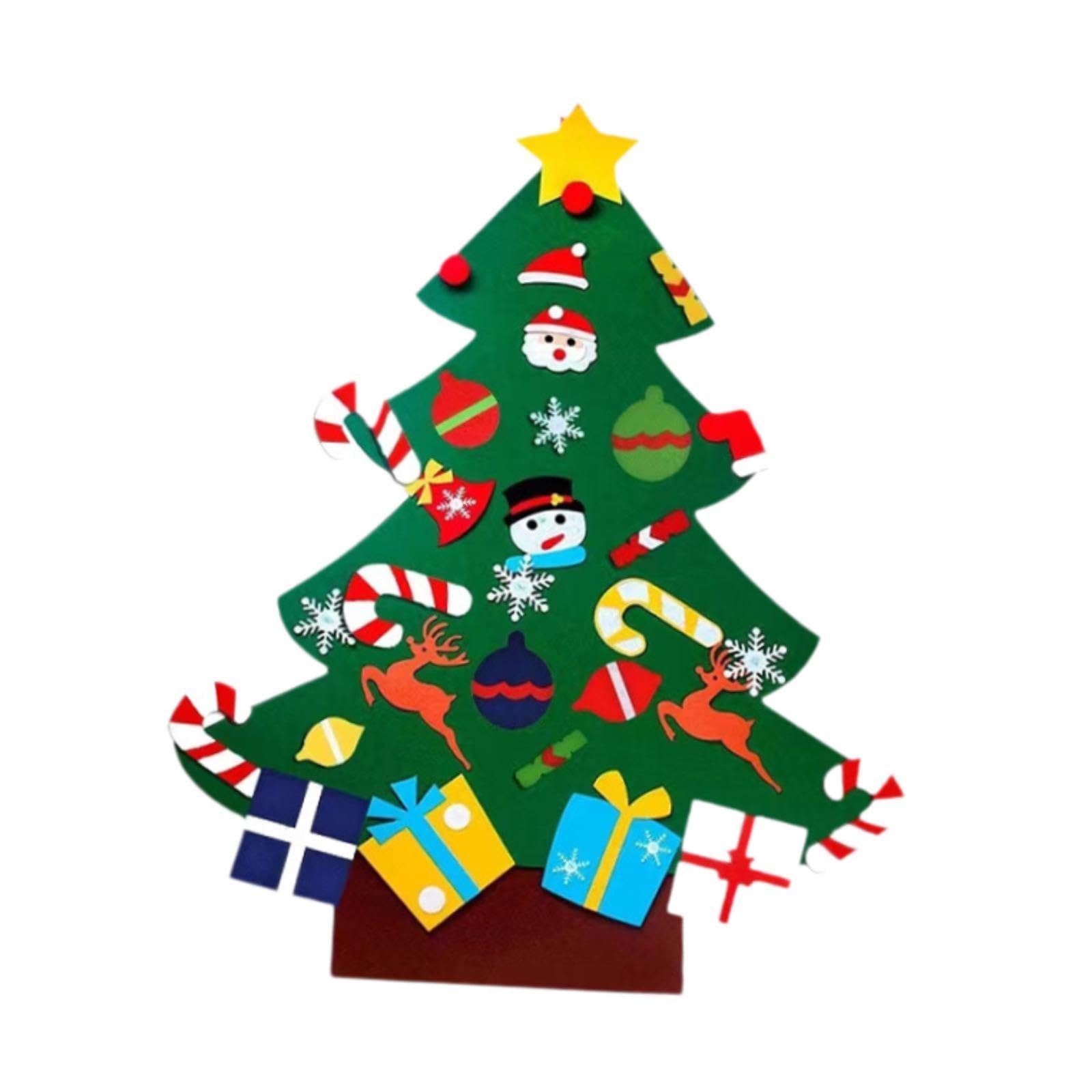 ATORSE DIY Felt Christmas Tree Set Toy Props with Ornaments for Home Bedroom Mantel|Home & Garden|Home Dacor> Other Home Dacor