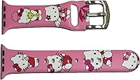 Vista 16 de Correa de silicona para Apple Watch de Hello Kitty para 38/40/1.614 in para Series 7/6/5/4/3/2/1/SE