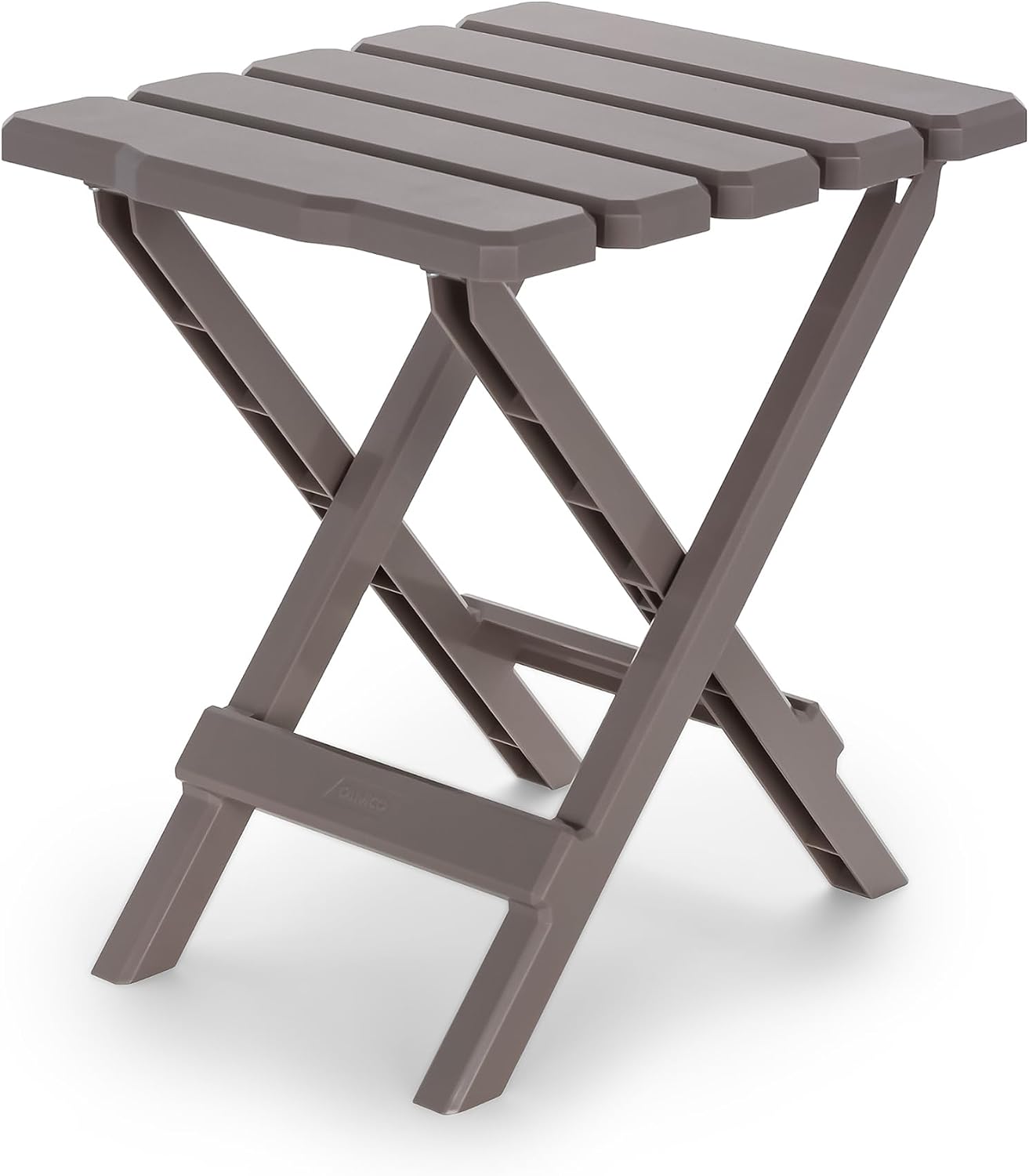 Camco 21045 Small Quick-Folding Adirondack Table, Plastic, Taupe