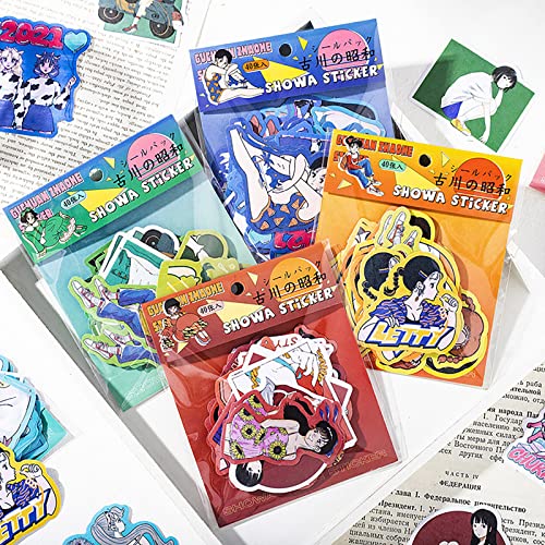 PUDIS 240枚 シール コラージュ 素材 フレークシール 和紙ステッカー ステッカー Ins かわいい おしゃれ ノートの美化 ミニシール アルバム DIY 手帳の飾り